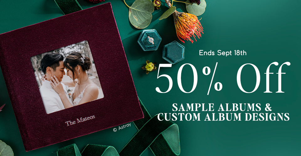 50% off Sample Albums & Custom Album Designs