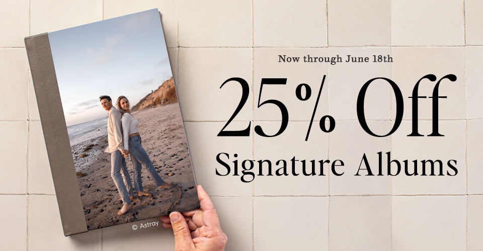 25% off Signature Albums through June 18, 2024
