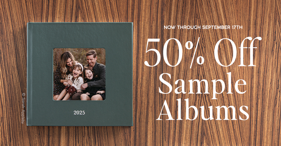 50% off Sample Albums through September 17, 2025