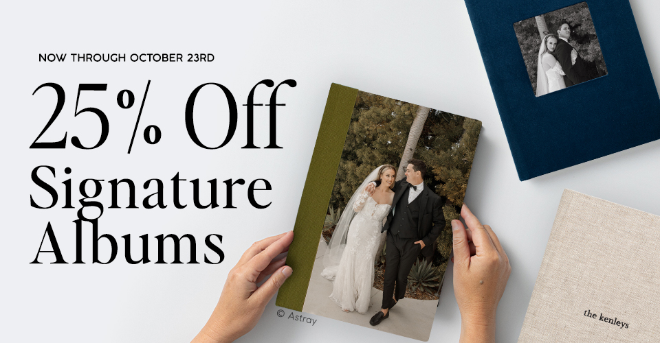 25% off Miller's Signature Albums through October 23, 2025.