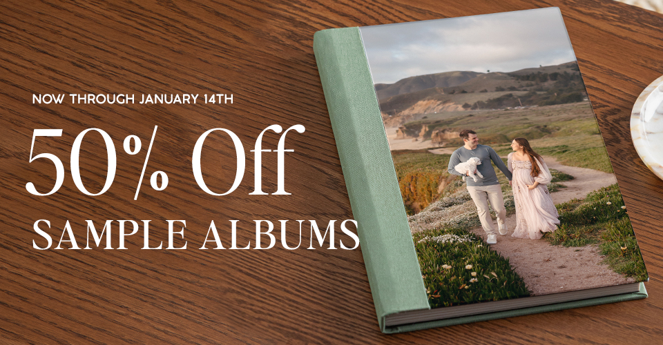 50% off Sample Albums through January 14, 2026