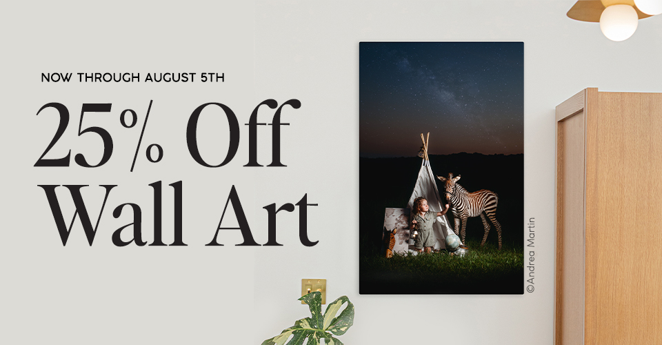 25% off Wall Art through August 5, 2026